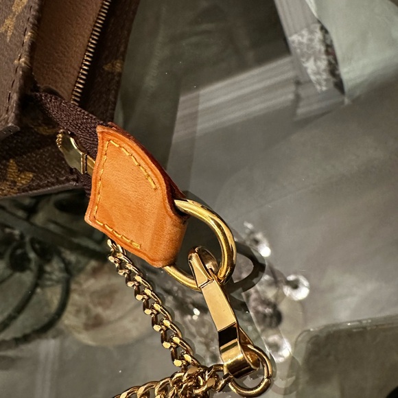 Authentic Louis Vuitton Brown Monogram Pochette Cert. Of Authenticity - Picture 10 of 12